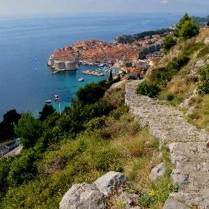 The walk back to Dubrovnik