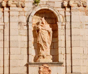 Ave Maria Court, Santa Maria Facade Carthusian Monastery of Escaladei