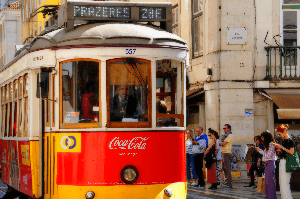 Lisbon tram The "amarelos da Carris