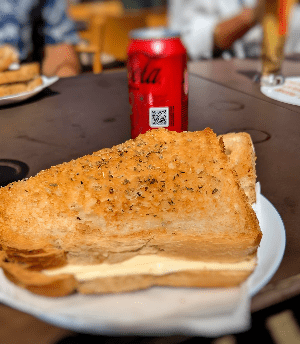 Toasted Sandwich at N2 Bar/Restaurante Praia de Quiaios Beach