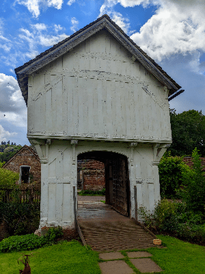 timber-framed gatehouse