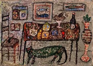 ANTUN MASLE
Table and Tom Cat, 1963