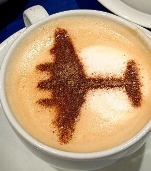 Hemswell Coffee Shop Coffee with Aeroplane